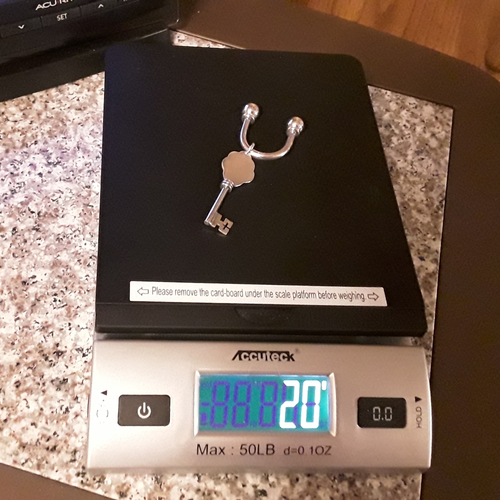 925 Solid Sterling Silver Engravable Key Ring - image 5